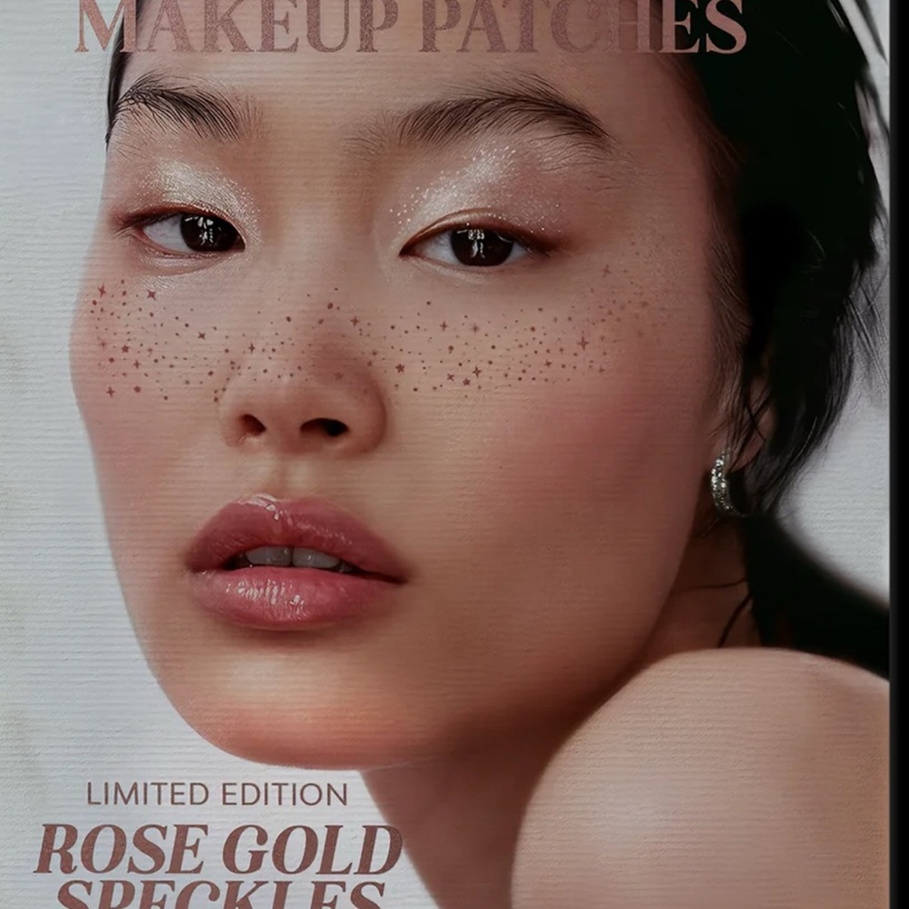 5 sheets Limited Edition Rose Gold Speckles Makeup Patches